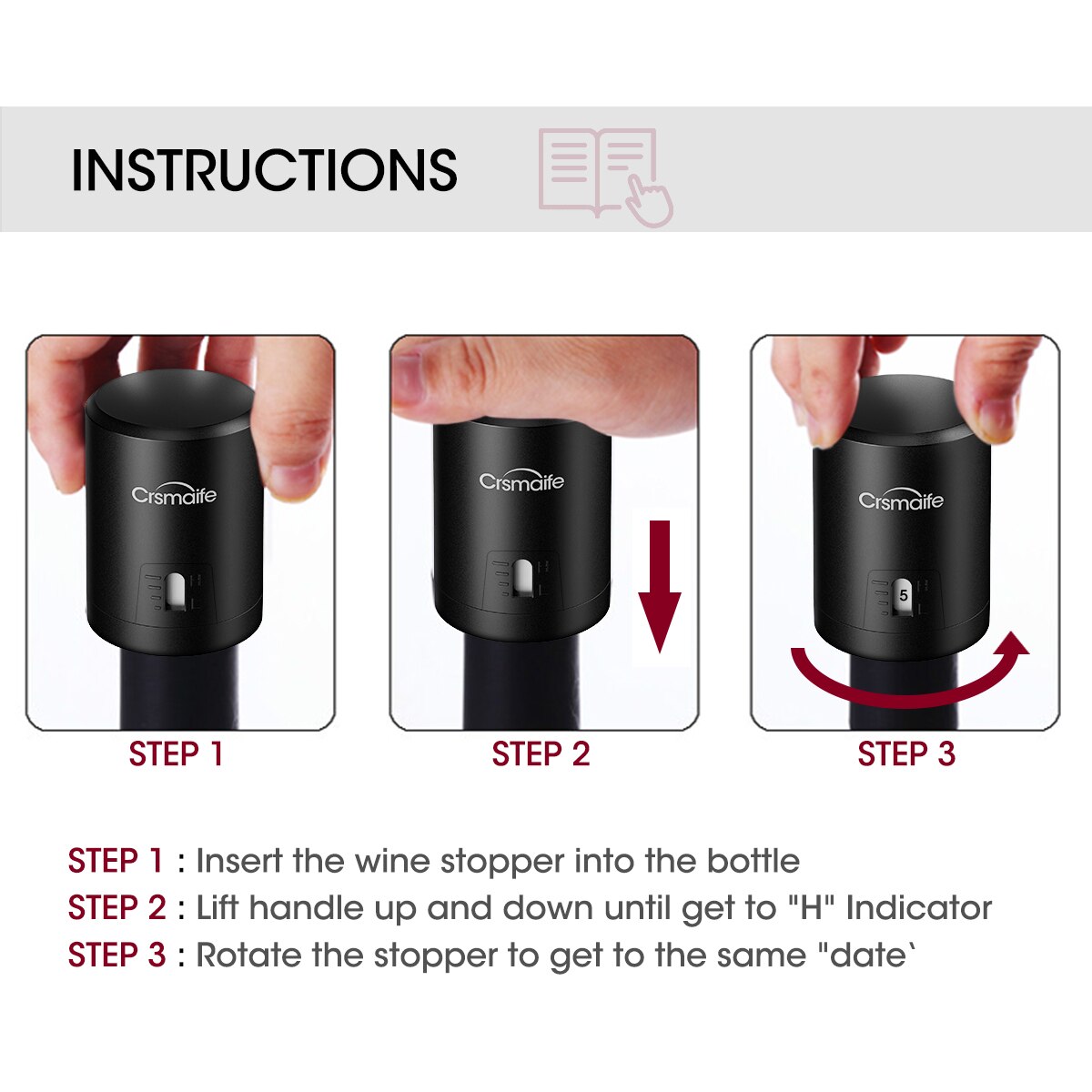 Vacuum Red Wine Bottle Cap - KitchenGadgets