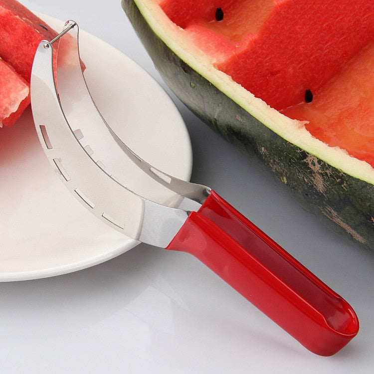 Stainless Steel Watermelon Cutter, Large Fruit Watermelon Slicing