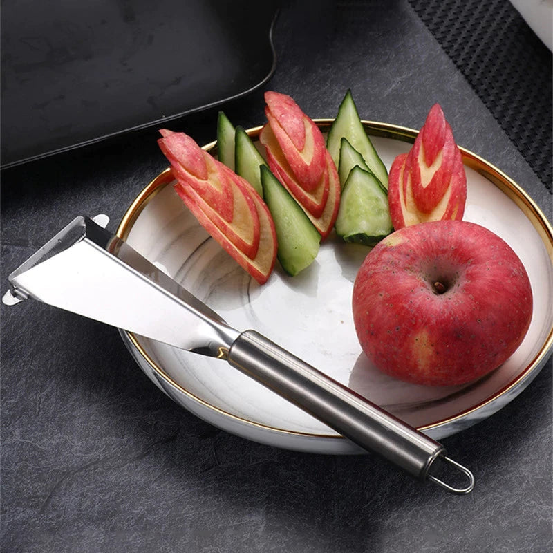 Stainless Steel Fruit Carving Knife - KitchenGadgets